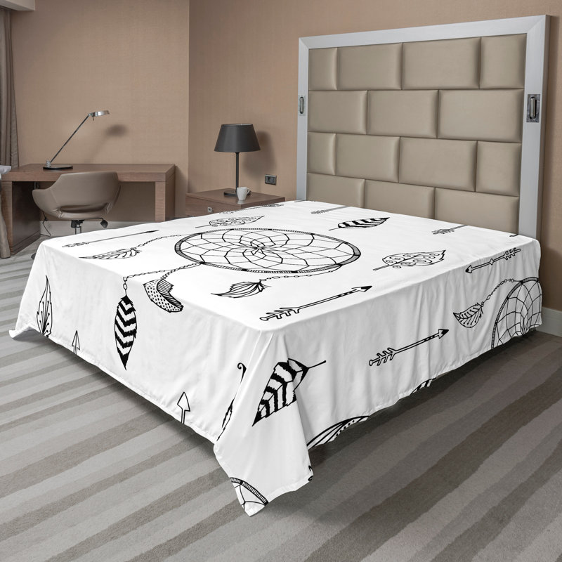 Drap plat Ambesonne, Drap plat pour très grand lit californien