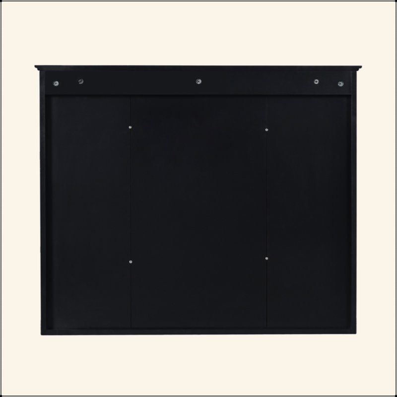 Armoire à pharmacie murale 35 po x 28 po, armoire de salle de bain moderne avec miroir, armoire à miroir avec tablettes ouvertes