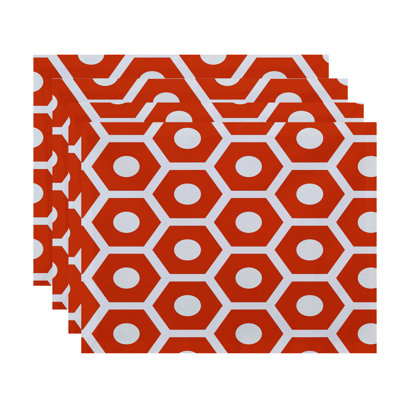 Alyrica Polyester Geometric Rectangle Placemat