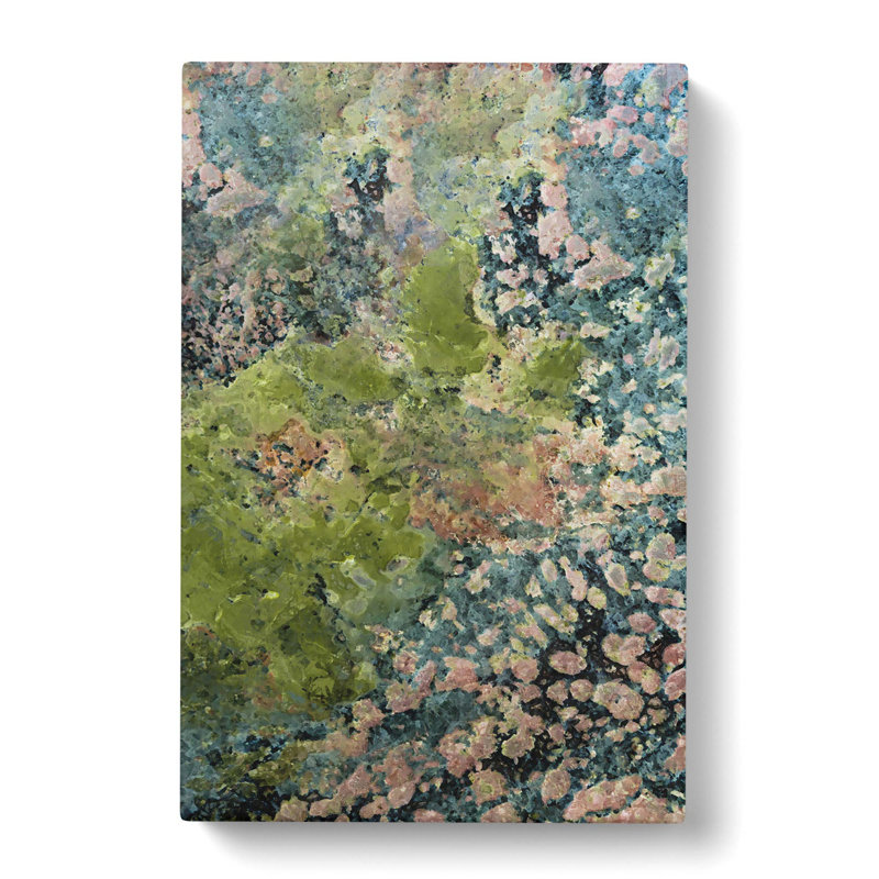 High Above The Greens In Abstract - Wrapped Canvas Print, 76cm H x 50cm W x 3cm D