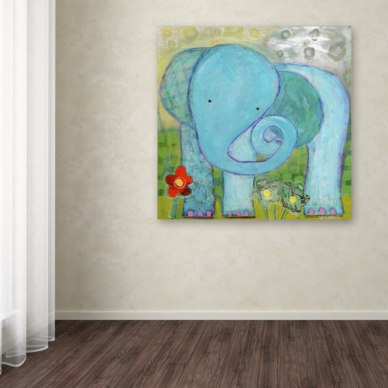 Art sur toile Berkley «All is Well Elephant», H 24 po x l 24 po x P 2 po