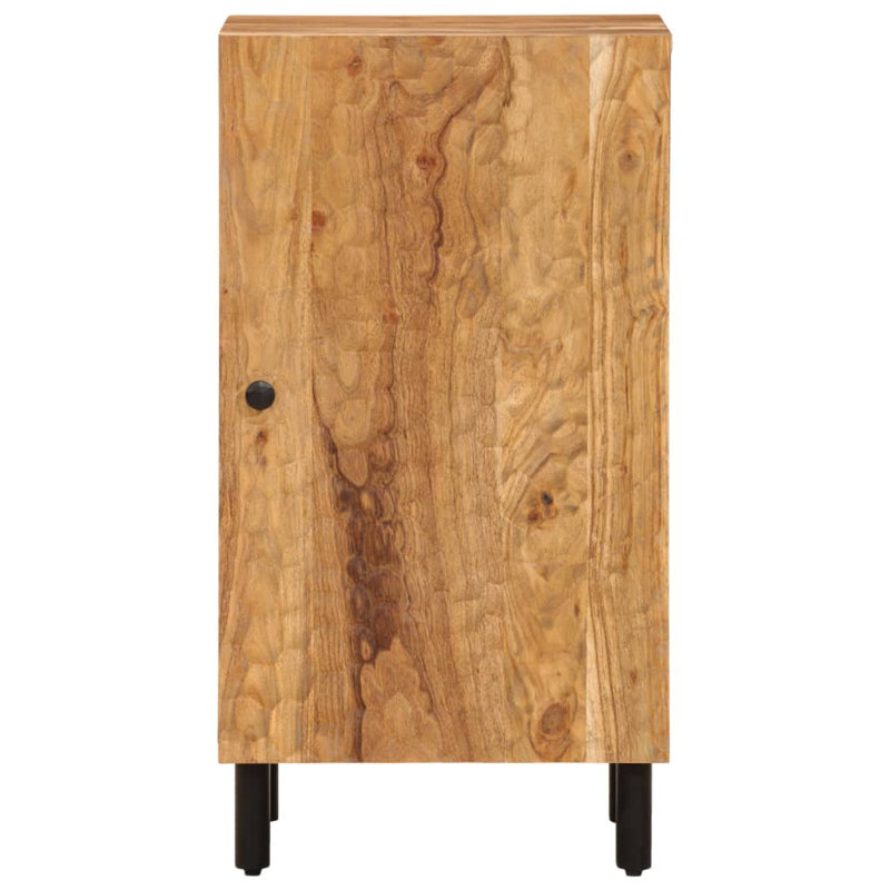 Ulric Iron 1 - Door Rectangle Accent Cabinet, Brown/Black