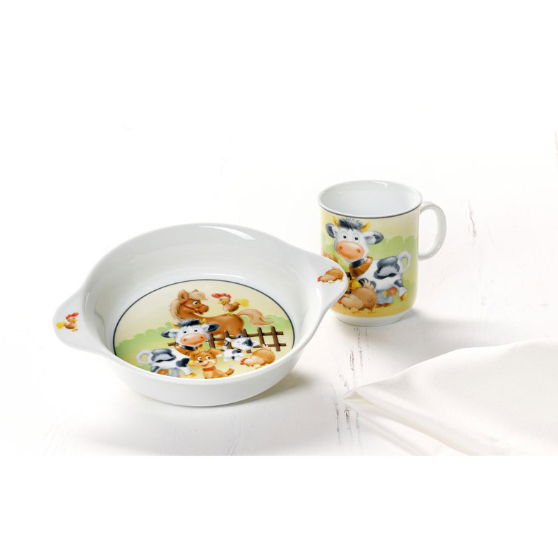 2-Piece Animal Motif Dinnerware Set