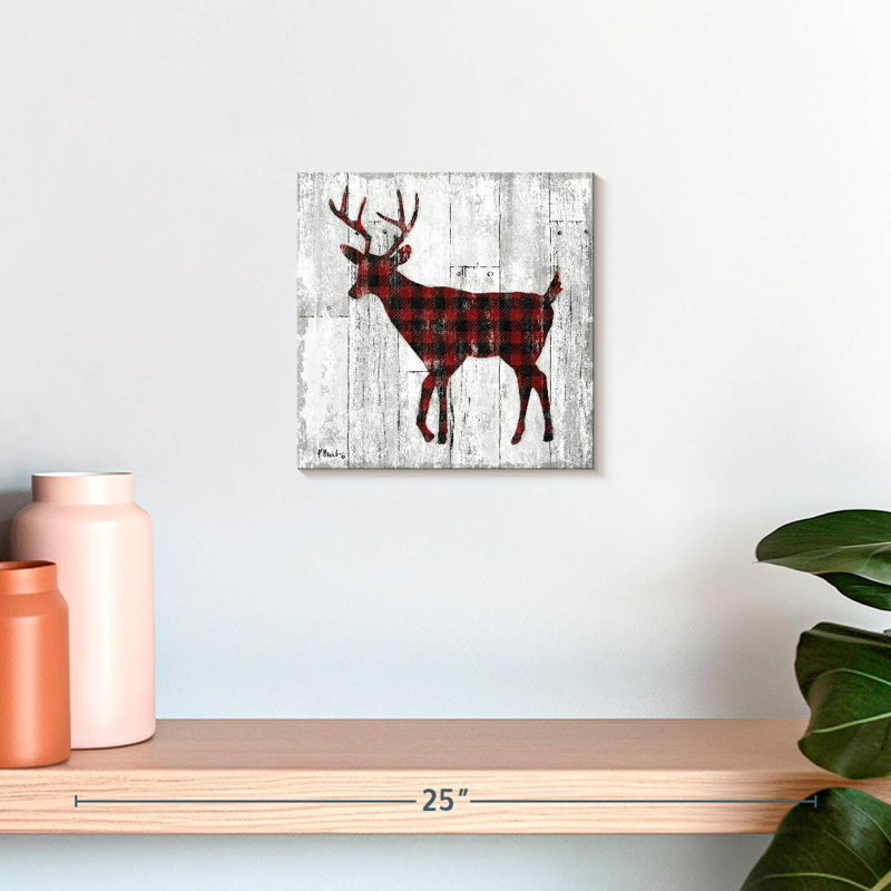 Crowle Wildwood Lodge Buffalo Check II, H 10 po x l 10 po