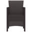 Chaise de jardin vidaXL 4 pièces en polypropylène brun 20,87 x 19,29 x 33,46 po-1995278301-1995278298