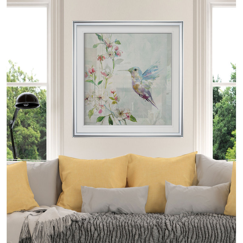 'hummingbird ii' impression encadrée, H 23 po x l 23 po x p 1,5 po