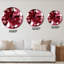 Abstrait bourgogne abstrait sur fond blanc - horloge murale moderne-1125921476