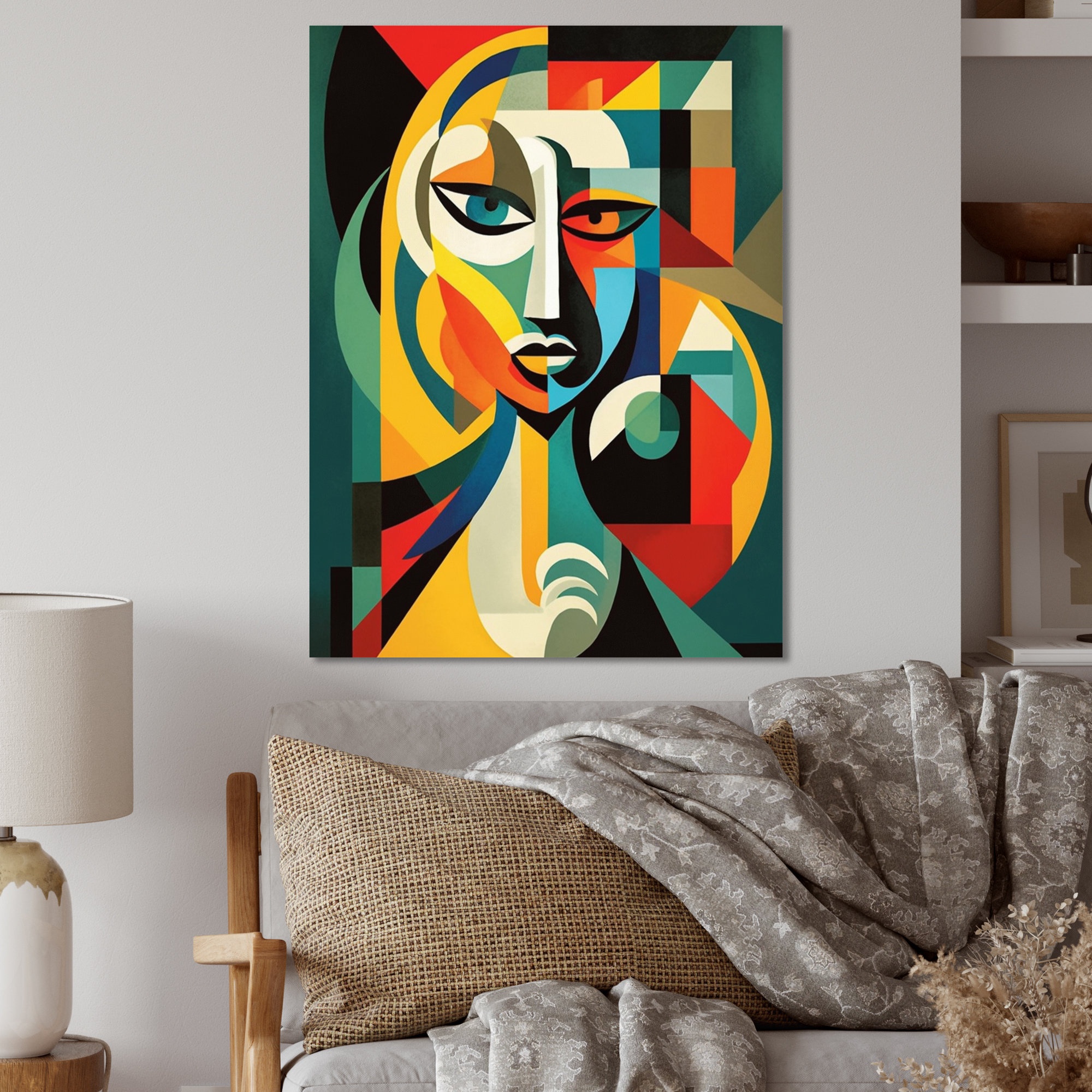 Bungalow Rose Female Abstract Masterpiece - Masterpiece Metal Wall ...