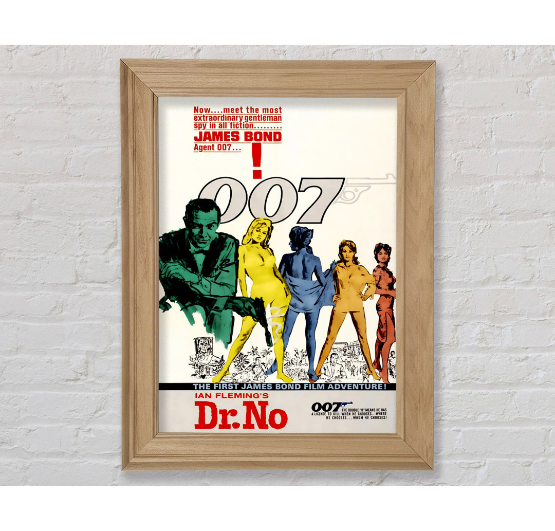 Sean Connery Dr. No - Einzelner Bilderrahmen Kunstdrucke