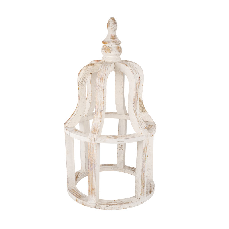 27'' H Wood Tabletop Lantern