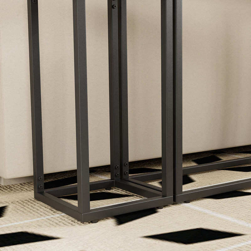 Console polyvalente pour l'entrée, le couloir et le salon, avec habillage haut de gamme et design industriel