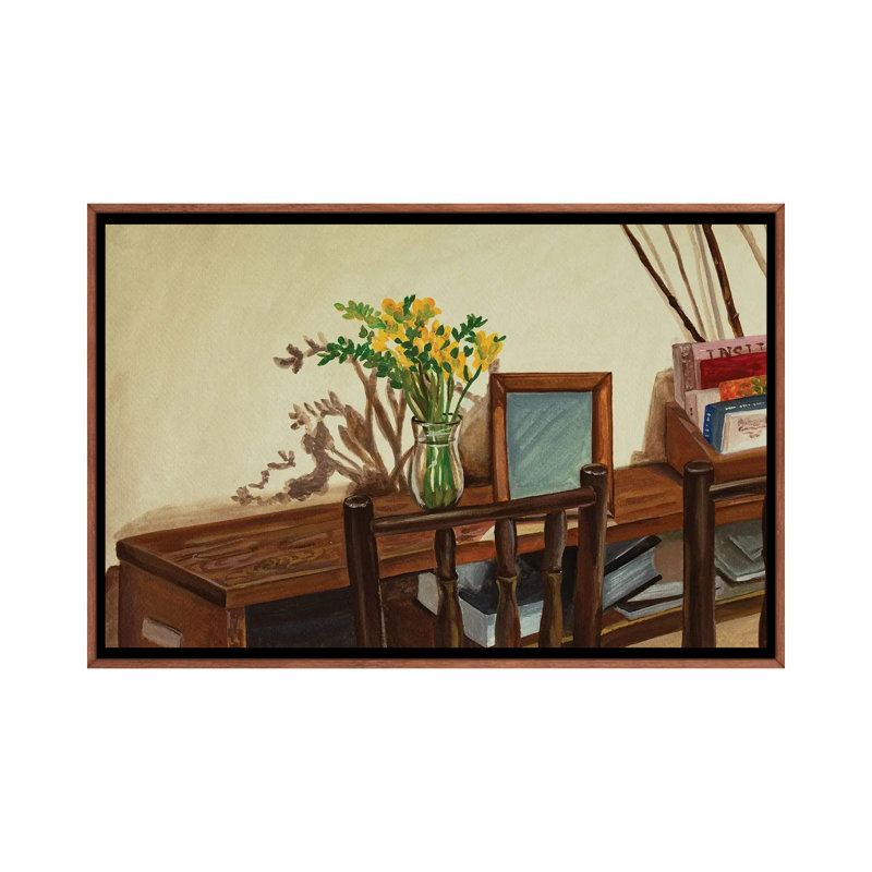 Freesia In Spring, 45.72 cm H x 66.04 cm W x 4.445 cm D, Classic Wood