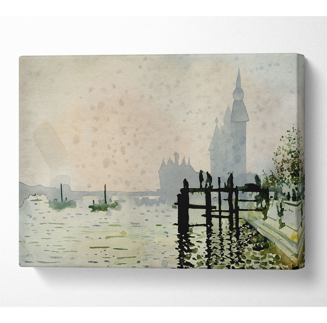 Claude Monet die Themse und die Houses of Parliament - Kunstdrucke auf Leinwand