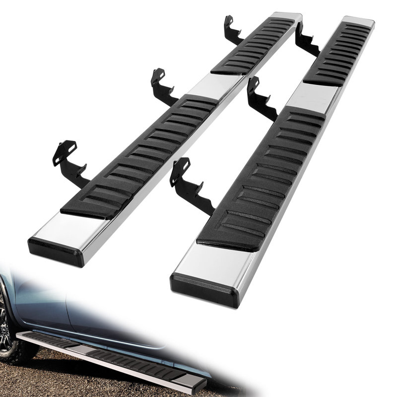 Marchepieds, marchepieds de 6 po compatibles avec la Dodge Ram 1500 / 2010-2023 Ram 2500/3500 (inclus 2019-2023 Classic) cabine d'équipage, 201 marchepieds en acier inoxydable, 500LBS, 2 PCS