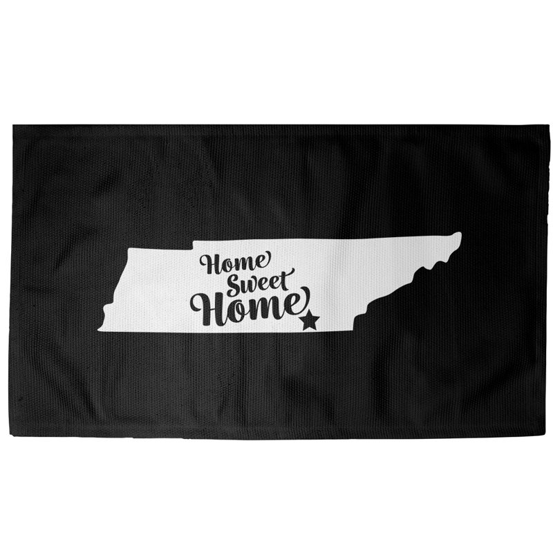 Tapis de zone noire chattanooga home, Rectangle 5 pi x 7 pi