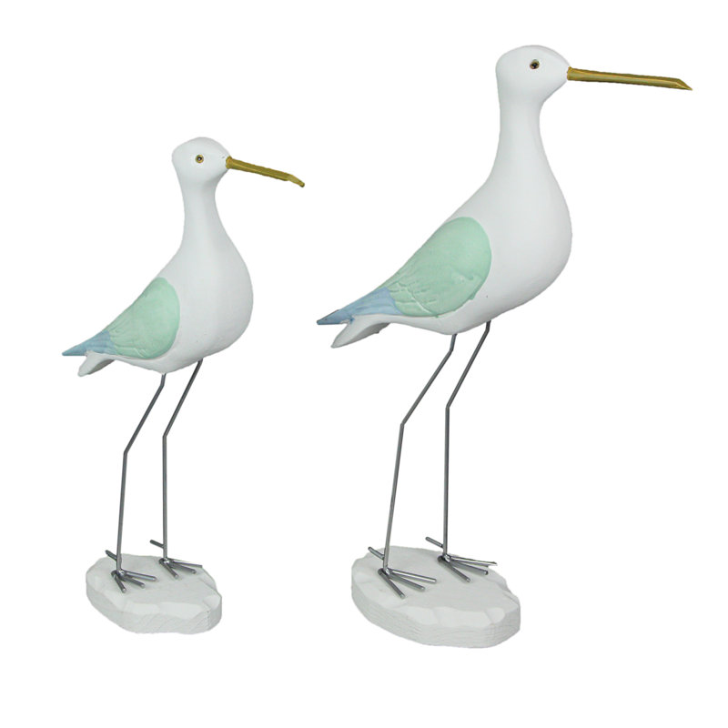 Ensemble de 2 statues en bois Gilliam