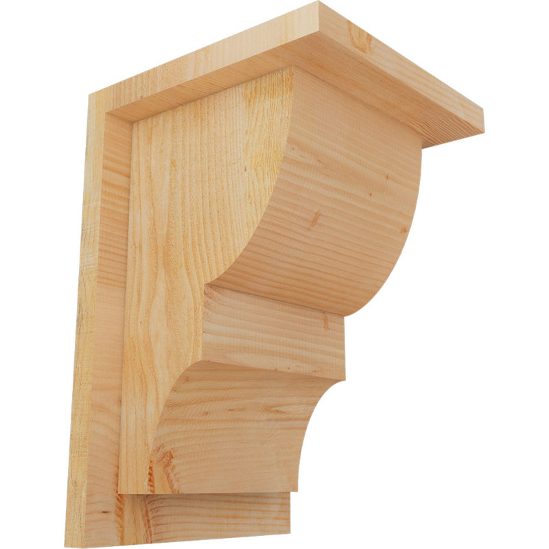 Corbeau Ridgewood avec contre-plaque, H 12 po x l 8 po x P 8 po, Sapin de Douglas, Sciage brut