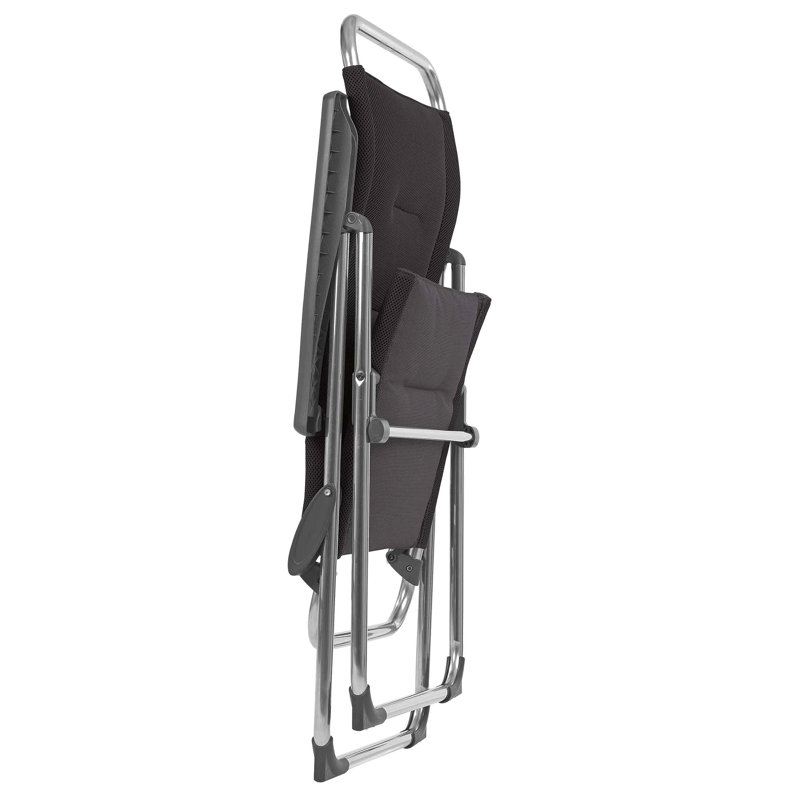 Fauteuil inclinable Lafuma Alu Cham Batyline, Noir