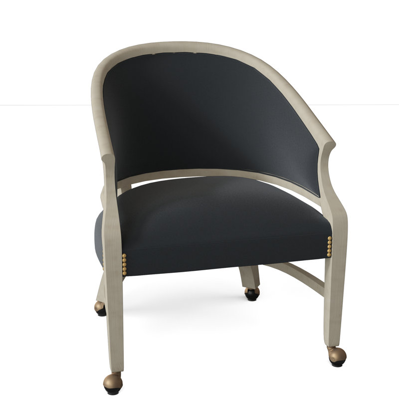 Danbury Barrel Chair, Aged Bronze, 9953 Slate, Espresso