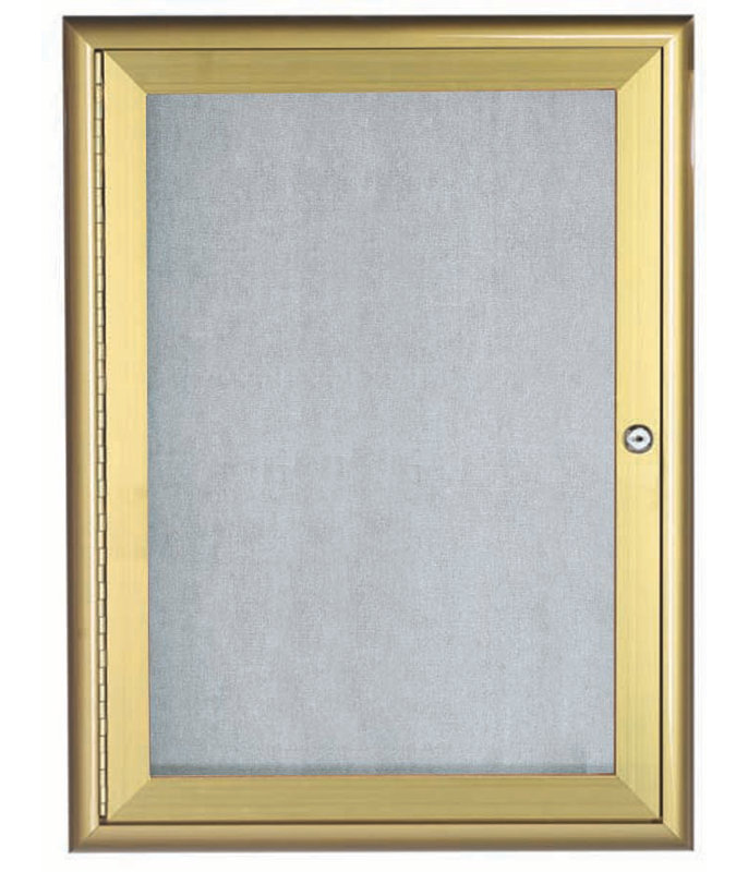 Tableau d’affichage mural fermé, Or, H 3 pi x l 2 pi x P 2 po