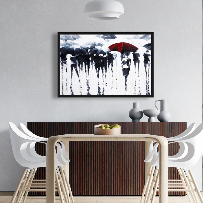 " Abstract Silhouettes Under The Rain "