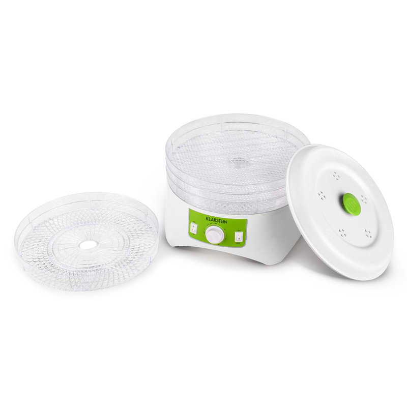 Klarstein 400W Food Dehydrator, White/Green