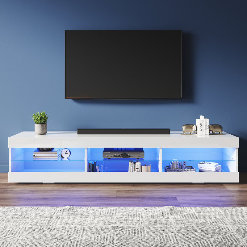 Ajayceon TV Stand for TVs up to 60", White