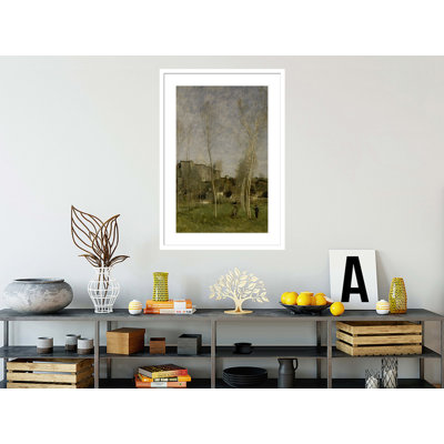 The Glacis of a Ruined Castle-Fort by Jean-Baptiste-Camille Corot  -Framed Giclee Print