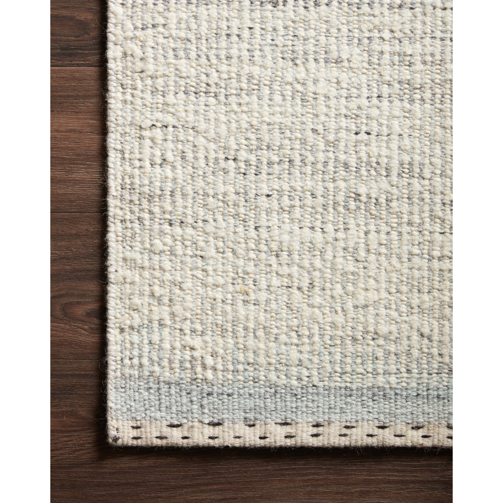 Larissa Mist Hand-Woven Striped Rug, Rectangle 7'9" x 9'9"