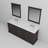 Dukes 80"  Double Vanity, Square Sinks And 30" Mirrors W/ Faucets-731382010-787786597