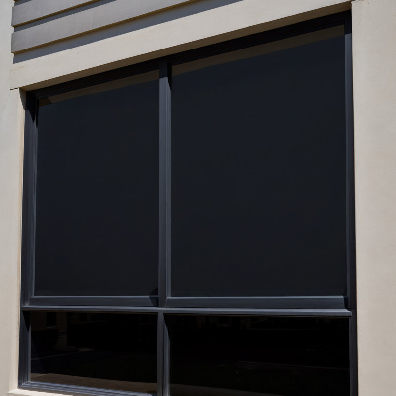 Blackout Static Cling Window Film - Non-Adhesive UV Blocking Privacy Glass Film for Home and Office, 39.3" x 118"