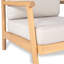 Ensemble de conversation d'extérieur en bois d'acacia avec coussins 3 pièces Jade