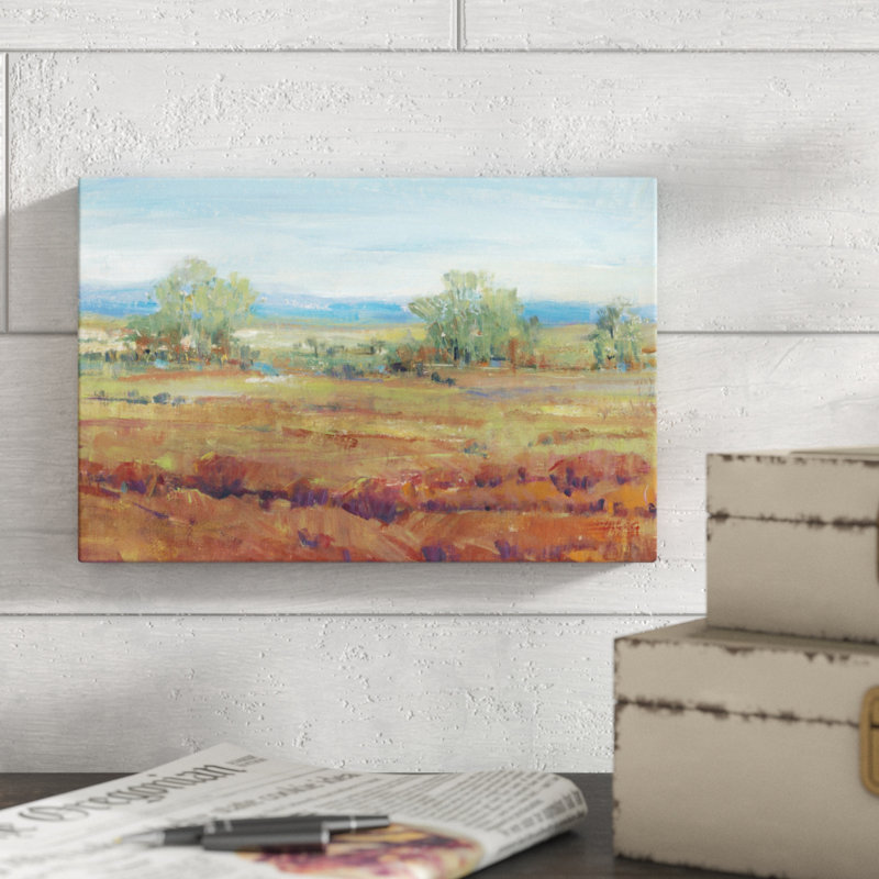 «Red Clay II», peinture sur toile, H 8 po x l 12 po