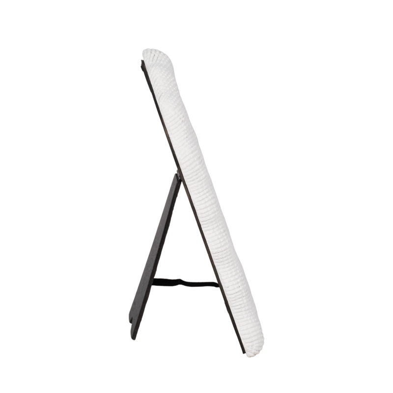 Sagebrook Home 4X6 Wavy Arch Photo Frame, White, 5" x 7"