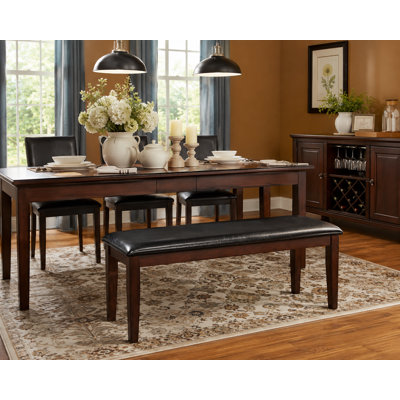 Abdulkadyr 48" W Faux Leather Upholstered Bench