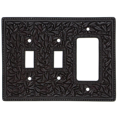 San Michele 3-Gang Toggle Light Switch / Rocker Combination Wall Plate