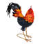 Metal Colourful Rooster Decor