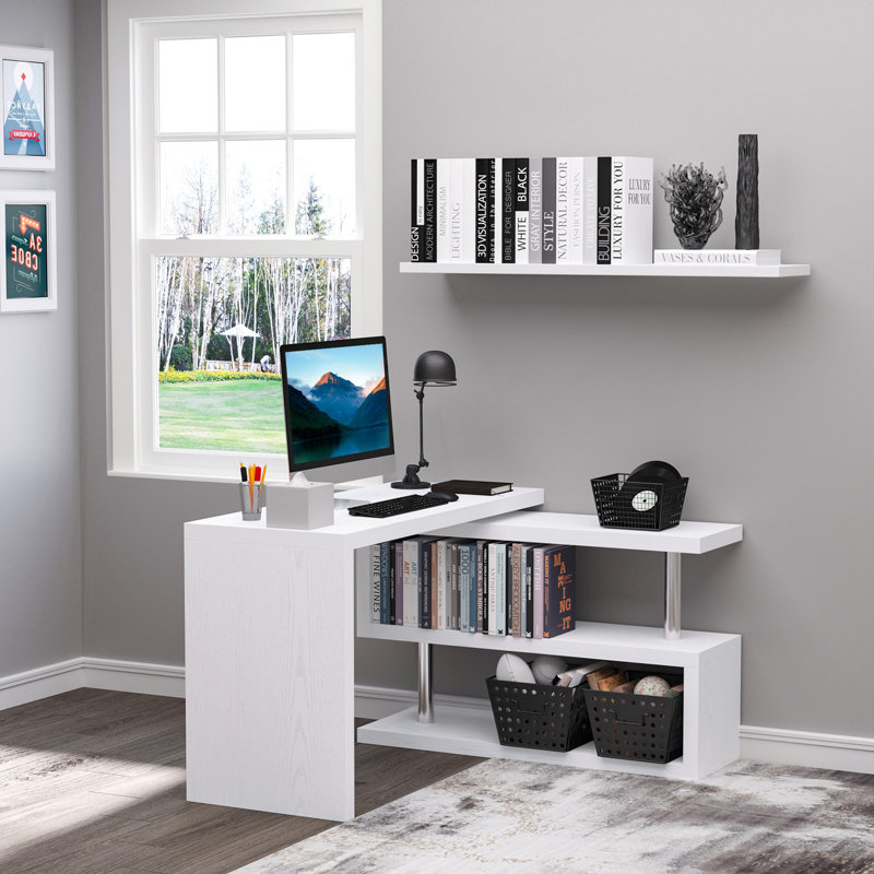 Bureau d'ordinateur pivotant à 360 degrés