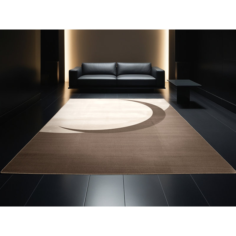 Machine Washable Pecola Minimalist Rug in Beige – Beige Binding, 2 x 4