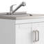 Armoire à linge 28 po avec robinet et évier en acier inoxydable 28 po - Blanc-1119983479