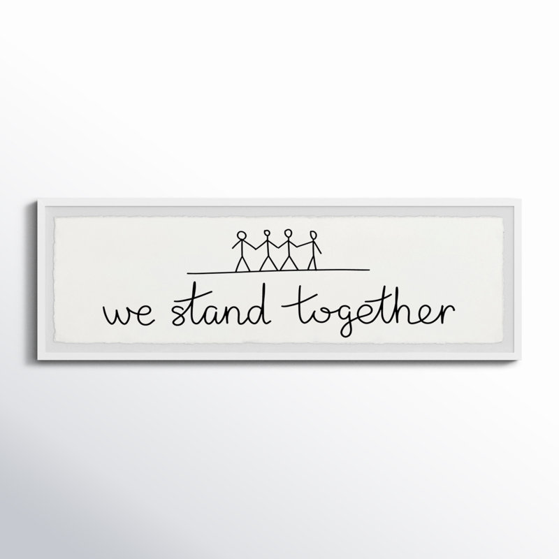 «Lewallen Stand Together», reproduction encadrée, H 15 po x l 45 po x P 1,5 po