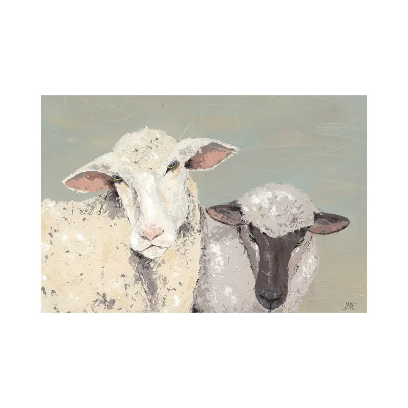 Sweet Lambs I - Wrapped Canvas Painting, 66.04 cm H x 45.72 cm W