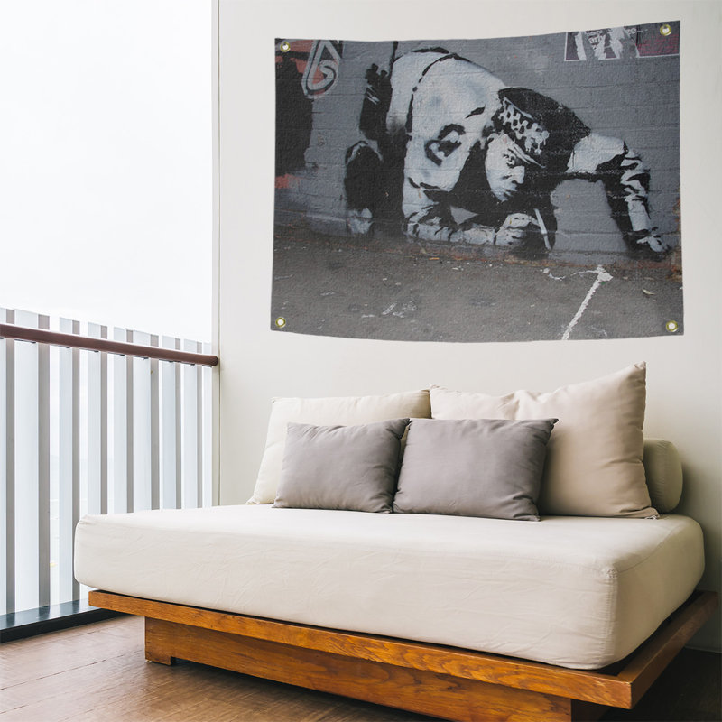 Tapisserie en cuivre snorting en polyester, H 26 po x l 36 po x P 1 po