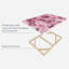 Lit de roses roses, reproduction sur toile-1986149105