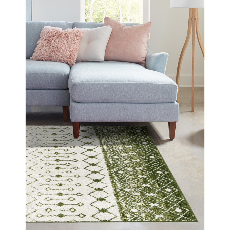 Somerville Geometric Indoor Rug, Round 6'