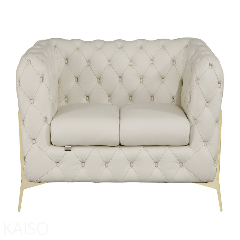Causeuse en cuir italien 100% Global United
