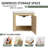 24 Inch Wall-Mounted Bathroom Vanity With Ceramic Sink and Soft-Close Door, American White Oak-1455282197