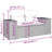 Vidaxl Garden Sofa Set Grey, Dark Grey