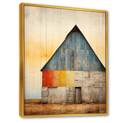 «Minimalisme Barn Mute Tone», reproduction d'art sur toile_106683