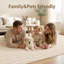 Tapis ivoire moderne en peluche moelleux lavable antidérapant-1464344102